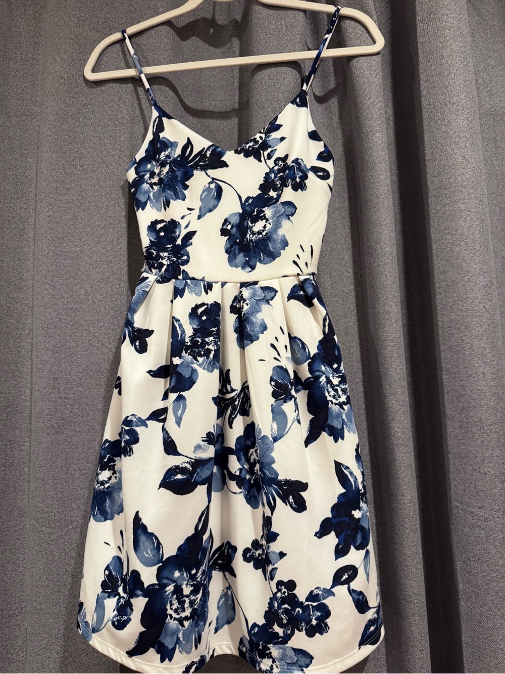 Monteau Juniors Navy floral dress-XS